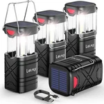 Letmy 4 Pack Camping Lantern, Rechargeable Led Lanterns, Solar Lantern New. Fixed Price $42.54.