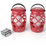 Ozark Trail Led Flame Light Lantern, 100 Lumen, 2 Pack, Red W/ Batteries. Fixed Price $11.91.
