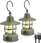 Camping Lantern Rechargeable Battery Powered 2 Pack , Gear Must Haves,. Fixed Price $50.99.