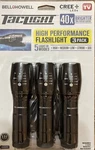 Bell+howell Taclight 40x Brighter High Performance Flashlight Cree Led S 3pack. Fixed Price $19.49.