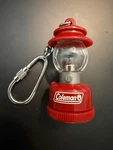 Coleman Lantern Keychain Light Up Red Mini Camping Carabiner Key Ring Outdoor. Fixed Price $9.99.