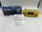 Vintage Am/fm Radio Twin Speakers Wave Yellow 11x8x6. Fixed Price $10.00.