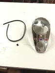 Chrome 3 Light Dash Cover W/lenses & Trim Rubber Big Twin Fatboy Gas Tank 47-84. Fixed Price $80.95.