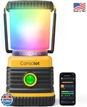 Consciot Smart Rgbtw Led Lantern Yellow 1000lm App Control Battery Powered. Fixed Price $35.99.