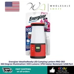 Energizer Weatheready Led Camping Lantern Pro-360 360 Degree Illumination 500. Fixed Price $29.99.