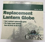 Cabin Creek Replacement Lantern Globe Heat Resistant Fits Item 170 Cc, & 171-cc. Fixed Price $17.99.
