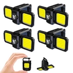 Makdak 4pc Cob Keychain Work Light Edc Rechargeable Foldable Flashlight. Fixed Price $51.17.