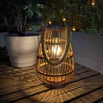 Solar Lantern Outdoor Waterproof Large Rattan Lanterns Decorative Bright Boho.... Fixed Price $52.14.