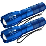 Victoper Led Flashlight 2 Pack Blue, Bright High Lumens Tactical Pack, Blue. Fixed Price $32.19.