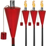 Fab Based 55 Inch Outdoor Oil Torch Lamp 4 Pack Pieces Rustproof 4pcs-red. Fixed Price $56.43.