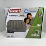 Coleman Guestrest Airbed 18" Queen Air Mattress Indoors/outdoors, Built In Pump. Fixed Price $68.99.