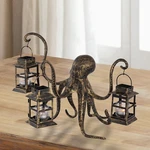 Octopus Lantern Candle Holder Sculpture Coastal Nautical 18"w Spi Home. Fixed Price $319.00.