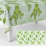 Gzbjmygs Cactus Tablecloths Succulents Flowers Green Plastic Table Covers For Me. Fixed Price $17.50.