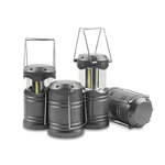 Lichamp Led Camping Lantern, 4 Pack Battery Powered Medium, Dark Gray. Fixed Price $35.94.