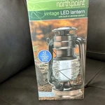 Northpoint Vintage Led Lantern, 12 Leds, Dimmer Switch, Copper/black, Battery. Fixed Price $20.45.