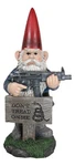 Ebros Don't Tread On Me Angry Old Mr Gnome W/ Rifle By Sign Guest Greeter Statue. Fixed Price $78.99.