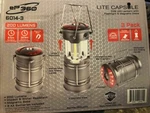 New 3pk Epower 360 Light Capsule Lantern/work Light/emergency. Fixed Price $54.88.