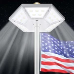 Flag Pole Light Solar Powered Top Mount, 2000lumen Ip67 Waterproof Ligh.... Fixed Price $44.68.
