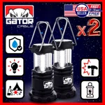 2x Camping Led Bright Hurricane Lantern Light Lamp Portable Collapsible Battery. Fixed Price $17.98.