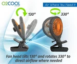 O2cool 5-inch Battery-powered Clip Fan Adjustable Rotating Function 4 Aa Battery. Fixed Price $15.99.
