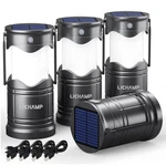 Solar Camping Lantern 4 Pack Usb Rechargeable Led Battery Powered Lichamp. Fixed Price $74.99.