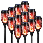 Solar Torch Lights 12 Pack Flickering Flame Waterproof Red Toodour Outdoor Patio. Fixed Price $59.99.