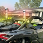 2x Spiral Led Fat Whip Lights W/emergency Light For Can-am Maverick X3 Max Turbo. Fixed Price $96.93.