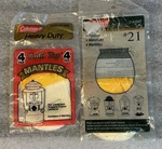 8 Coleman Lantern Gold Top Mantles #21a104g & 21a104t Two - Four Packs #10. Fixed Price $25.95.