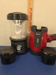 Coleman Cpx 6 Led Red Spotlight & Black Lantern, Both Use 4d 6v Battery Pack. Fixed Price $45.99.