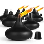 8 Pack Metal Table Top Torches,24.5 Oz Citronella Torches For Outside,refilla.... Fixed Price $57.78.