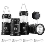 Solar Camping Lantern Usb Rechargeable Led Flashlight 4 Pack Lichamp Portable. Fixed Price $51.99.