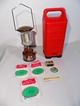 Unfired 2/1983 Coleman Peak 1 No.222 Lantern/case/6 Mantles/generator/cap. Fixed Price $272.00.