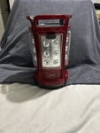 Red Coleman Quad Lantern 190 Lumens 75 Hr Time Rechargeable Panels 2000001150. Fixed Price $39.99.