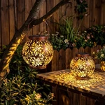 Joiedomi Outdoor Solar Hanging Lantern Lights, Waterproof Tabletop With Handle. Fixed Price $55.99.
