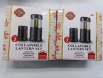 Collapsible Lantern Set 7" Large And 5" Small 280 Lumens Led Light Lot Of 2. Fixed Price $18.00.