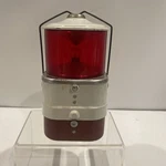 Vintage 1960s Justrite Mod No 2301-3 Chicago 14 Usa Red & White Electric Lantern. Fixed Price $32.00.