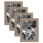 Adeco 6x8 Decorative Wood Wall Hanging And Tabletop Picture Frame, Set Of 4, .... Fixed Price $30.22.