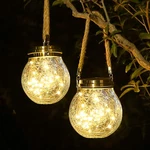 Roshwey Solar Lantern, 2 Pack Outdoor Lanterns With 30 Led Waterproof Garden .... Fixed Price $42.99.