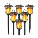Dynaming 6 Pack Solar Flame Torch Lights Outdoor, Halloween Dual Use Flickeri.... Fixed Price $41.39.