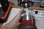Ge Steel Beam Fluorescent Lantern Camping Portable Light Untested! Sold For Part. Fixed Price $15.00.