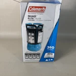 Coleman The Outdoor Company Quad Elite Lantern 360 Lumens Blue. Fixed Price $45.00.