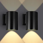 Pearlstar Solar Sconce Lights Outdoor,2pack Wall Up And Down,solar Fen.... Fixed Price $49.14.
