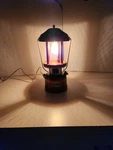 Rare James Jim Nichols 1996 Signed Wooden Coleman Lantern Lamp Collectible. Fixed Price $850.00.