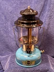 Clean Blue/black Sears By Coleman Double Mantle Lantern Dated 1/67--restored. Fixed Price $109.99.