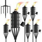 Xinwxss Home Garden Torch Set Of 6 Large Capacity 22oz Outdoor Metal Black. Fixed Price $88.99.