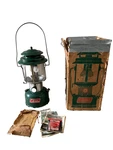 Coleman 220f Two-mantle Lantern Green 1971 W/ Box & Papers Vintage. Fixed Price $89.99.
