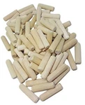 100 Pack 3/8" X 2" Wooden Dowel Pins Wood Assorted Sizes , Number Of Itemss. Fixed Price $10.78.