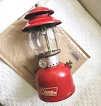 Coleman Single Mantle Lantern Model 200a Vintage Antique 200 A Pyrex Glass 1971. Fixed Price $59.99.