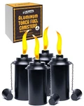 Backyadda Aluminum (never Rust) Tiki 4 Pack Premium With Caps, Black. Fixed Price $55.62.