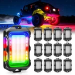 Mictuning Q2 Max Rgb+ic Led Rock Lights 8/12/16 Pods Underglow Neon Accent Light. Fixed Price $161.42.